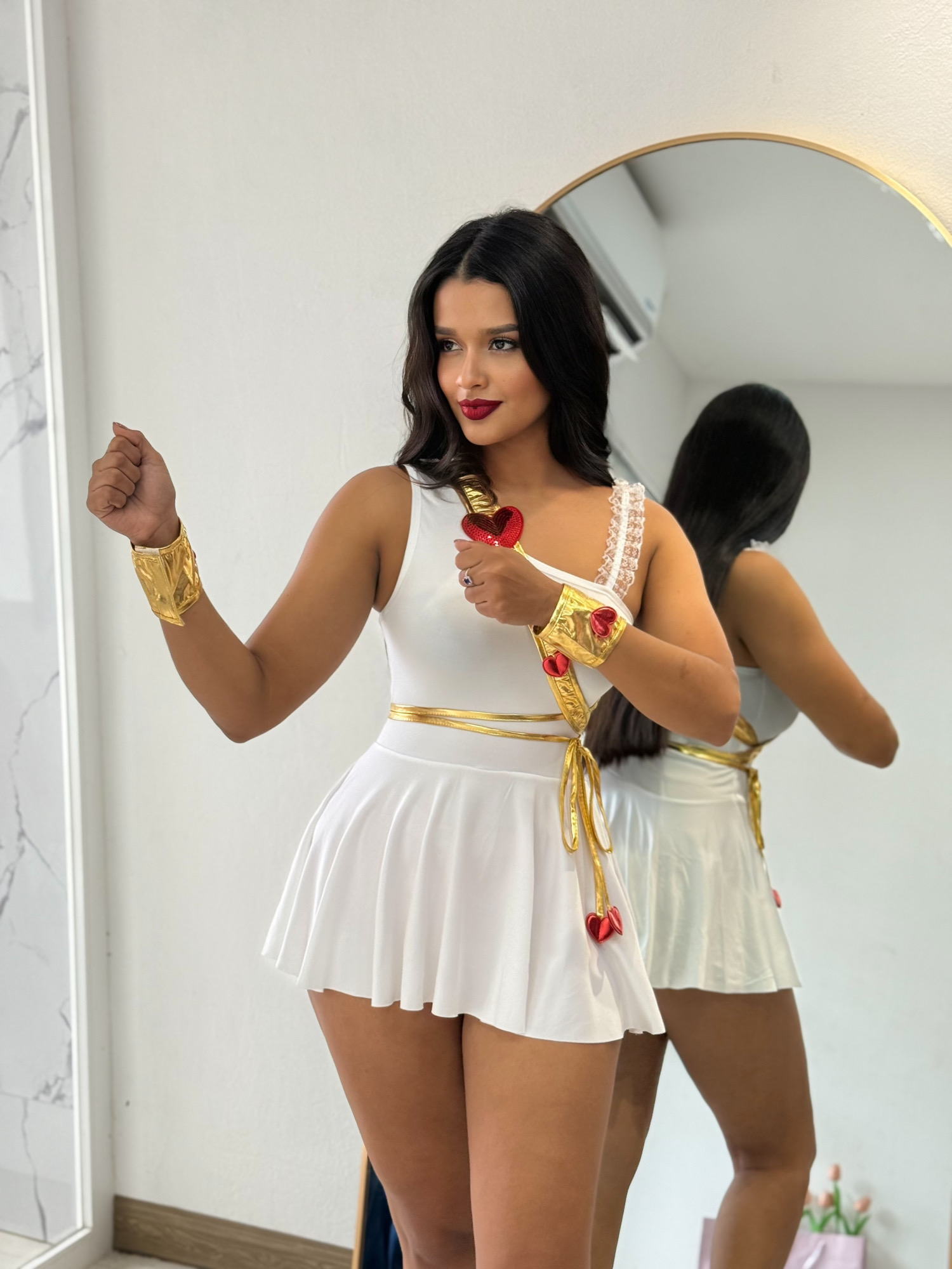 Vestido de cupido con accesorios